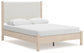 Cadmori Queen Upholstered Panel Bed with Mirrored Dresser, Chest and 2 Nightstands at Lee Furniture, NC