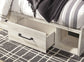 Cambeck King Panel Bed with 2 Storage Drawers with Mirrored Dresser, Chest and Nightstand at Lee Furniture, NC