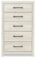 Cambeck King Panel Bed with 4 Storage Drawers with Mirrored Dresser, Chest and Nightstand at Lee Furniture, NC