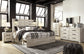 Cambeck King Panel Bed with 4 Storage Drawers with Mirrored Dresser, Chest and Nightstand at Lee Furniture, NC