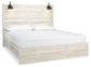 Cambeck King Panel Bed with Mirrored Dresser and 2 Nightstands at Lee Furniture, NC