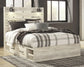 Cambeck Panel Bed With 2 Storage Drawers With Mirrored Dresser And 2 Nightstands at Lee Furniture, NC