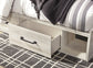Cambeck Panel Bed With 2 Storage Drawers With Mirrored Dresser And 2 Nightstands at Lee Furniture, NC
