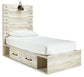 Cambeck Panel Bed With 2 Storage Drawers With Mirrored Dresser, Chest And 2 Nightstands at Lee Furniture, NC