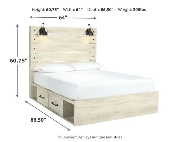 Cambeck Panel Bed With 2 Storage Drawers at Lee Furniture, NC