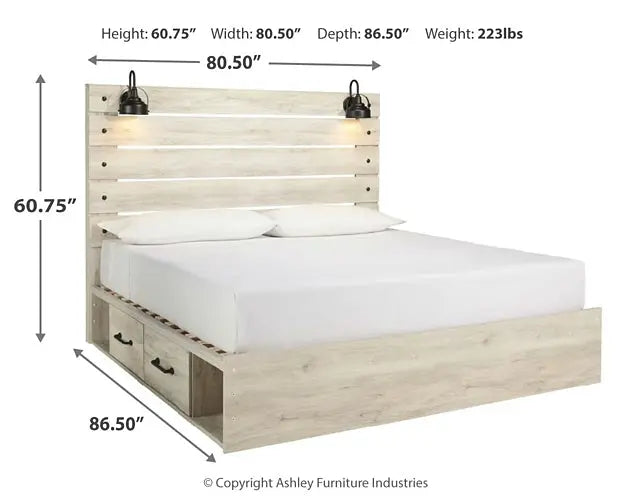 Cambeck Panel Bed With 2 Storage Drawers at Lee Furniture, NC