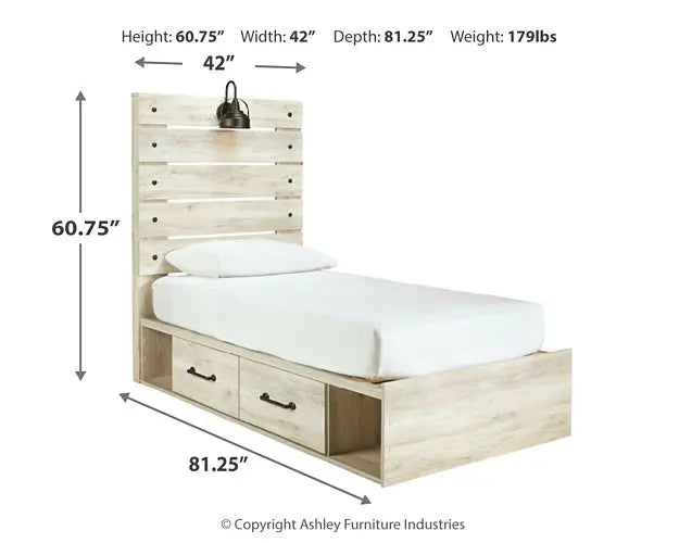 Cambeck Panel Bed With 2 Storage Drawers at Lee Furniture, NC