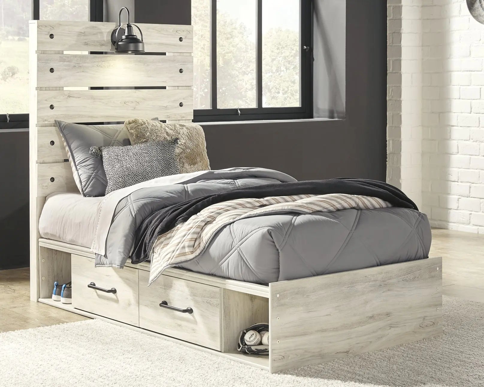 Cambeck Panel Bed With 4 Storage Drawers at Lee Furniture, NC