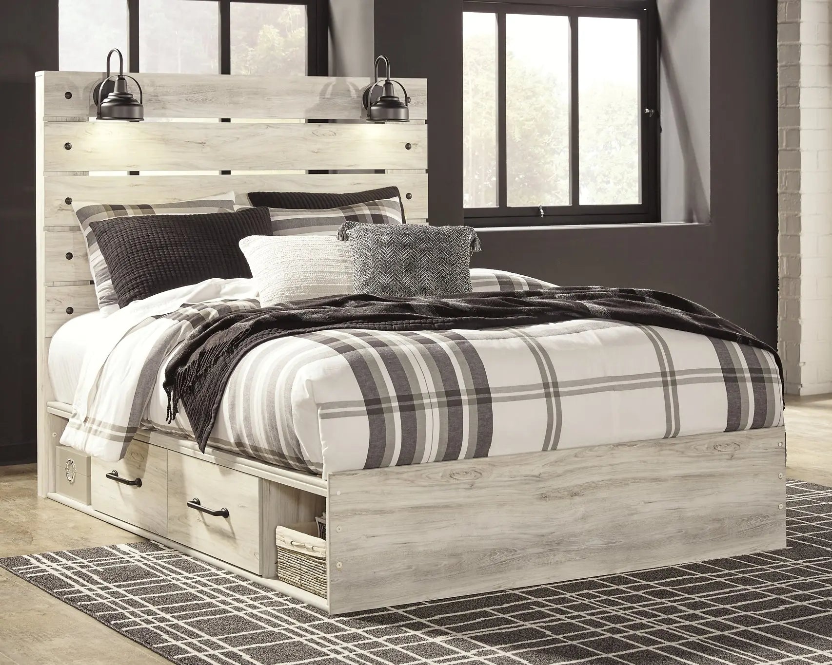 Cambeck Panel Bed With 4 Storage Drawers at Lee Furniture, NC