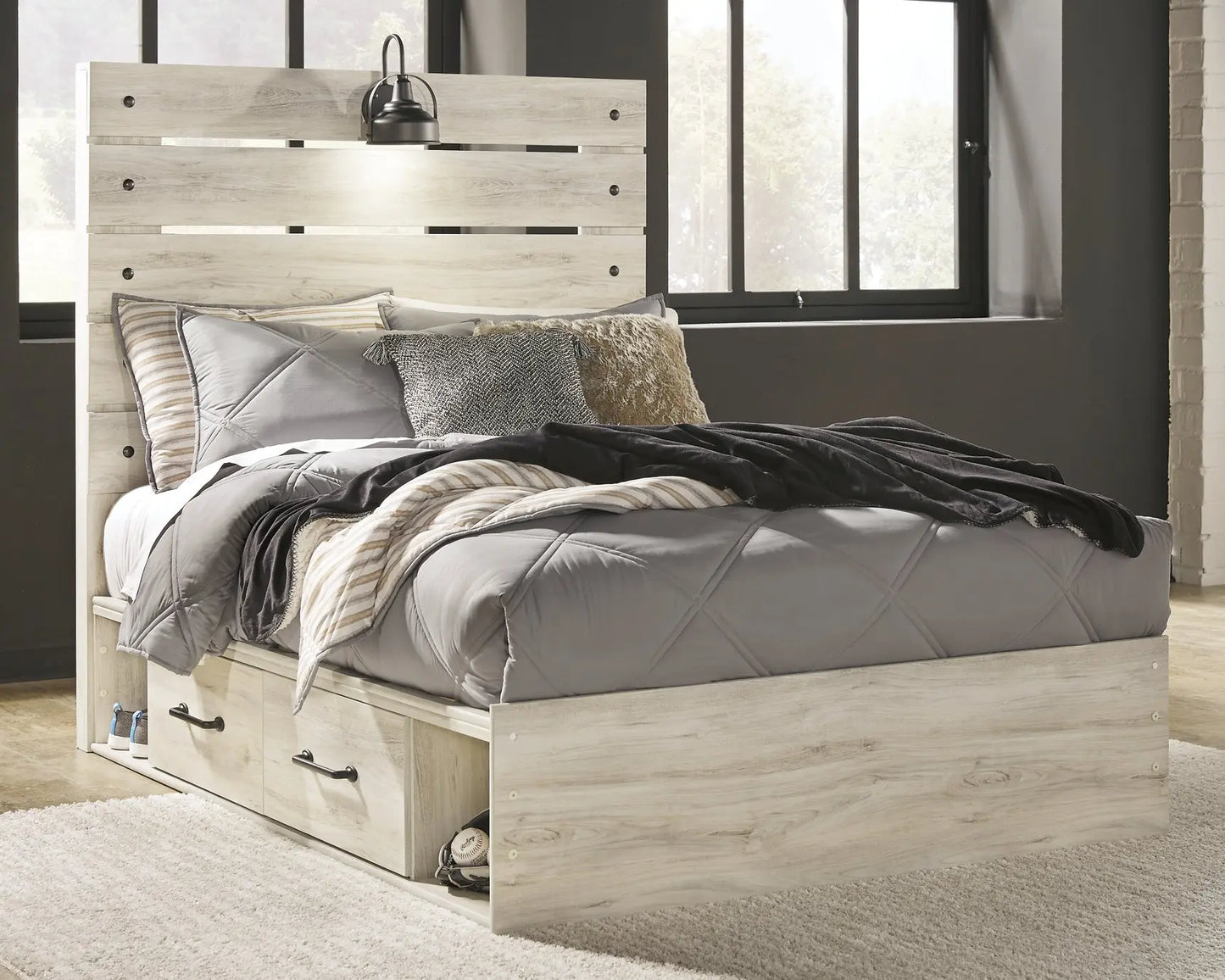 Cambeck Panel Bed With 4 Storage Drawers at Lee Furniture, NC