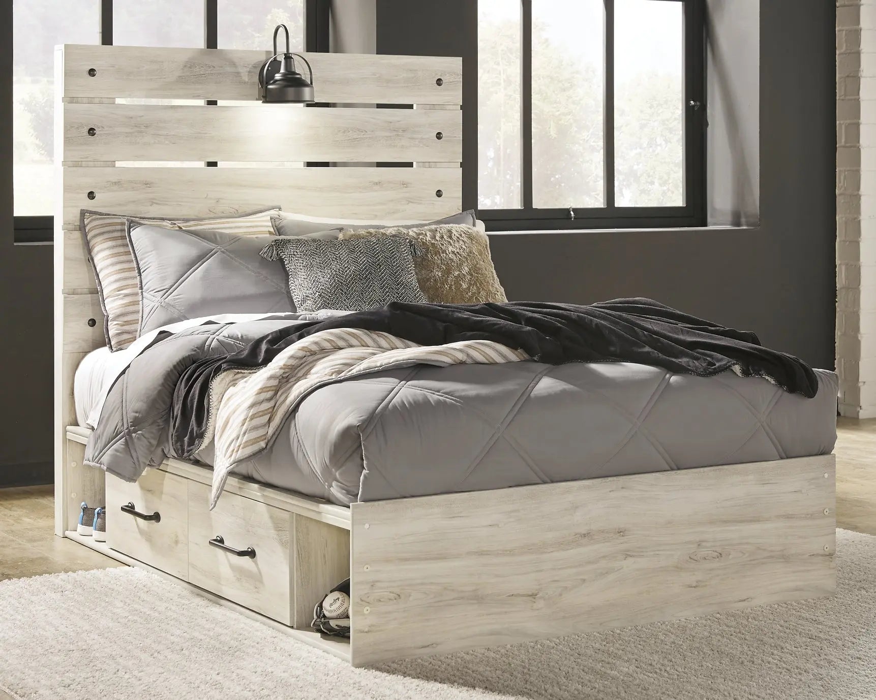 Cambeck Panel Bed With 4 Storage Drawers at Lee Furniture, NC