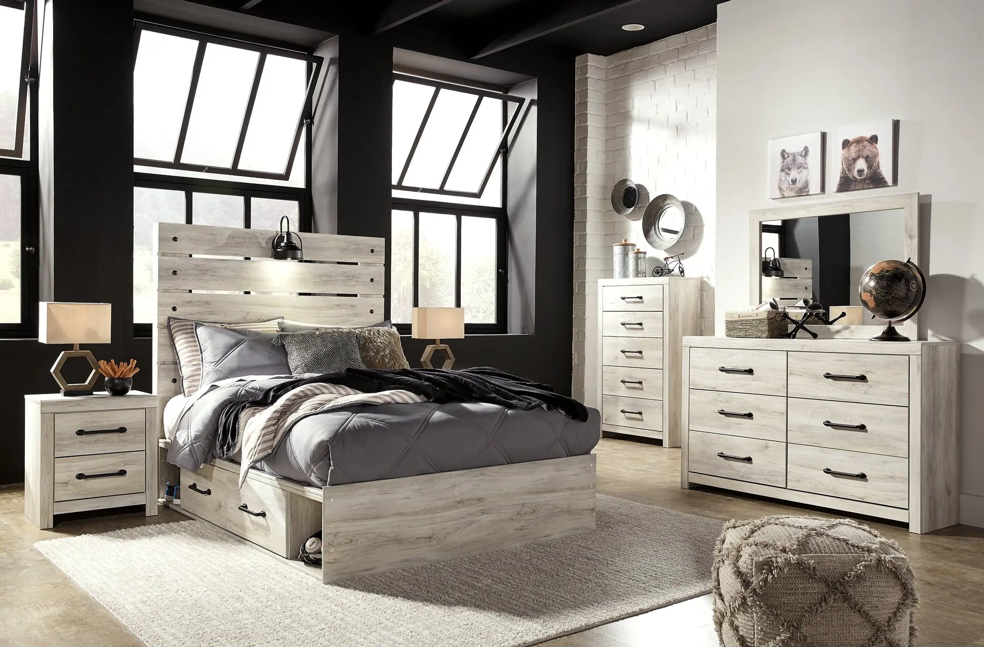 Cambeck Panel Bed With 4 Storage Drawers at Lee Furniture, NC