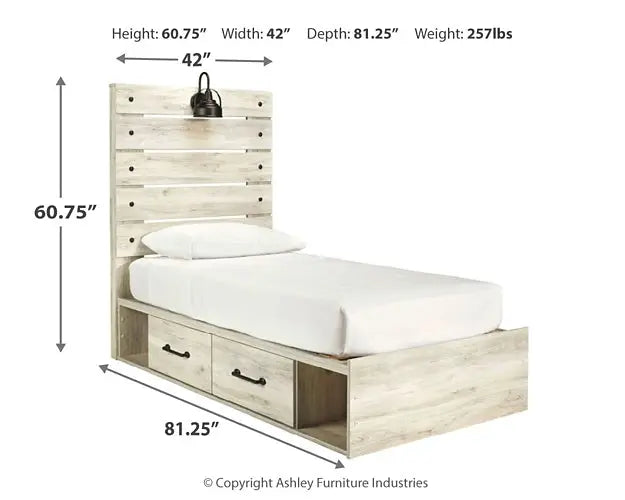 Cambeck Panel Bed With 4 Storage Drawers at Lee Furniture, NC
