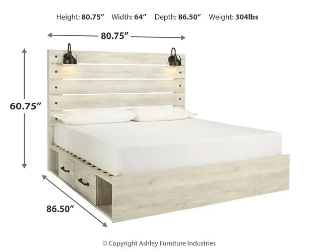 Cambeck Panel Bed With 4 Storage Drawers at Lee Furniture, NC