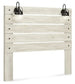 Cambeck Panel Headboard With Mirrored Dresser And Chest at Lee Furniture, NC
