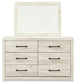 Cambeck Queen Panel Bed with 4 Storage Drawers with Mirrored Dresser, Chest and Nightstand at Lee Furniture, NC