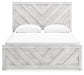 Cayboni Queen Panel Bed with Mirrored Dresser at Lee Furniture, NC