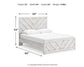 Cayboni Queen Panel Bed with Mirrored Dresser at Lee Furniture, NC