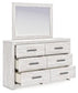 Cayboni Queen Panel Bed with Mirrored Dresser at Lee Furniture, NC