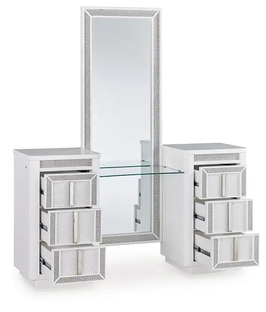 Chalanna Vanity with Mirror at Lee Furniture, NC