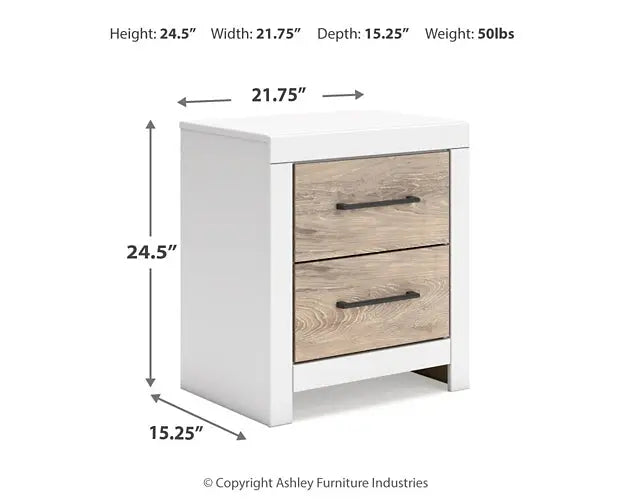Charbitt Twin Panel Bed with Mirrored Dresser and Nightstand at Lee Furniture, NC