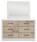 Charbitt Twin Panel Bed with Mirrored Dresser and Nightstand at Lee Furniture, NC