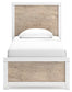 Charbitt Twin Panel Bed with Mirrored Dresser and Nightstand at Lee Furniture, NC