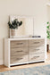 Charbitt Twin Panel Bed with Mirrored Dresser and Nightstand at Lee Furniture, NC