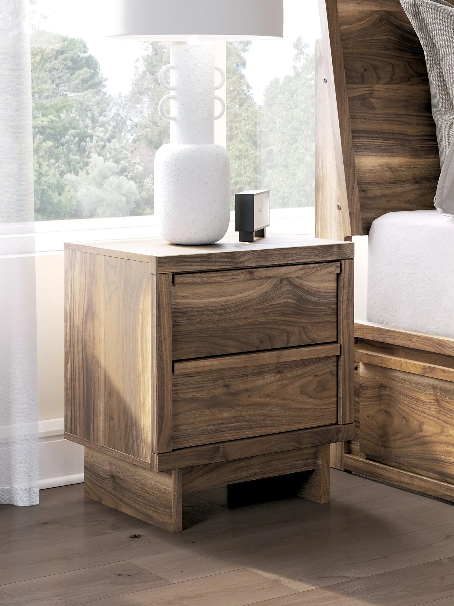 Chirason Two Drawer Night Stand at Lee Furniture, NC