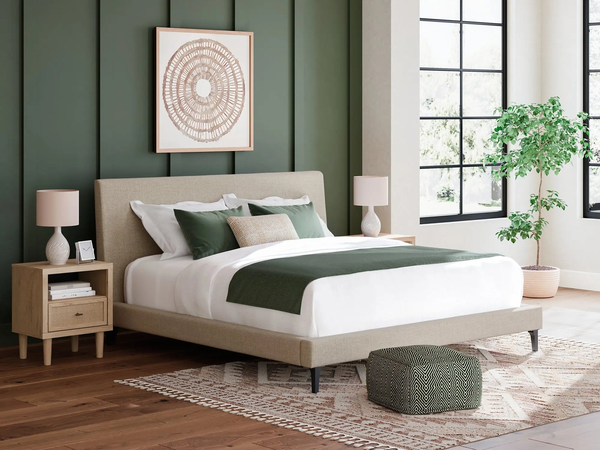 Cielden Cal King UPH Bed w/Roll Slats at Lee Furniture, NC