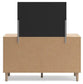 Cielden King Panel Headboard with Mirrored Dresser and 2 Nightstands at Lee Furniture, NC