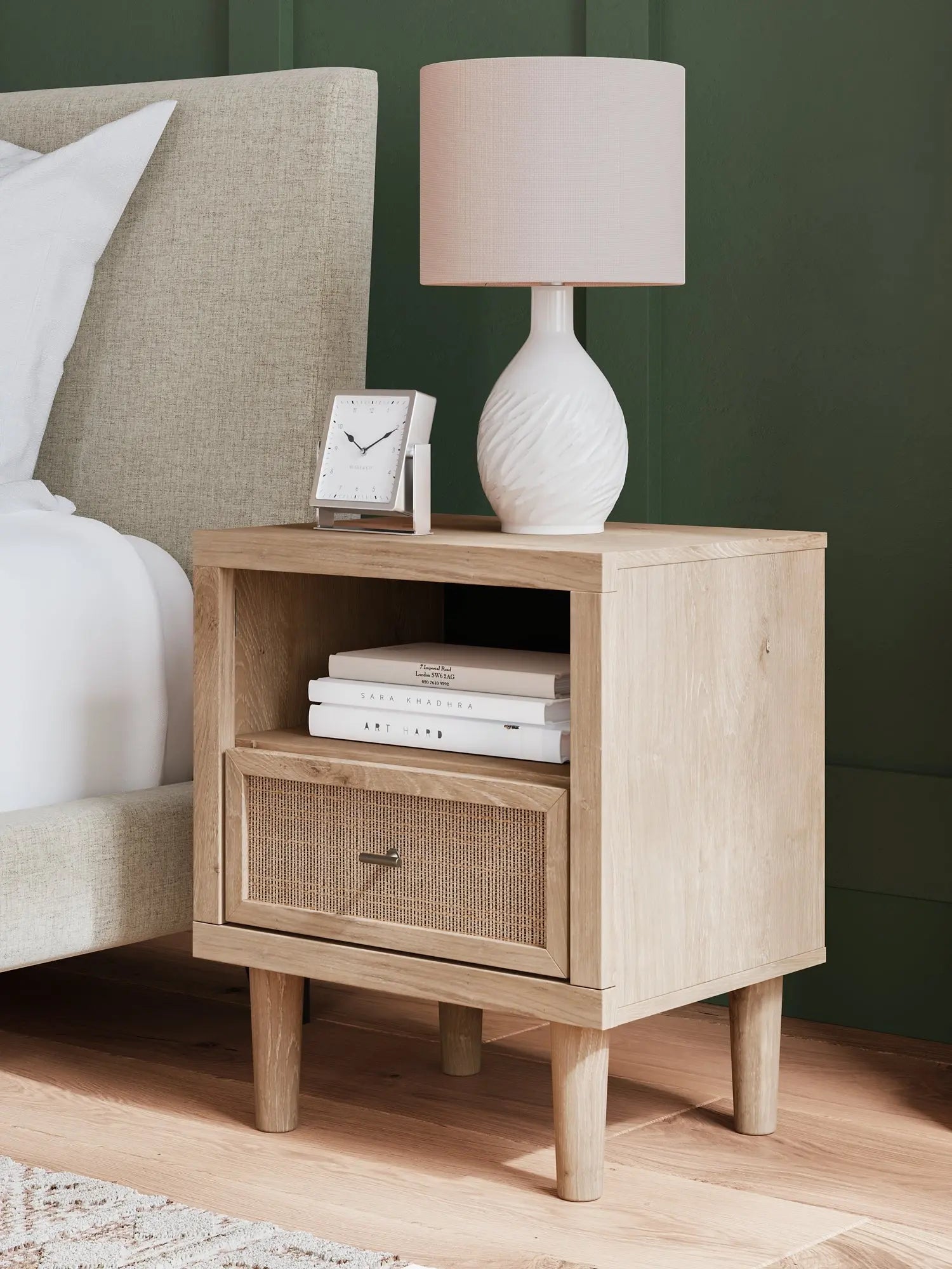 Cielden King Panel Headboard with Mirrored Dresser and 2 Nightstands at Lee Furniture, NC