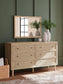 Cielden King Panel Headboard with Mirrored Dresser and 2 Nightstands at Lee Furniture, NC