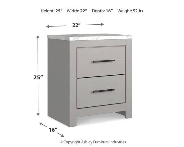 Cottonburg Two Drawer Night Stand at Lee Furniture, NC