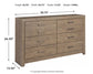 Culverbach Six Drawer Dresser at Lee Furniture, NC