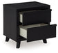 Danziar King Panel Headboard with Mirrored Dresser and Nightstand at Lee Furniture, NC