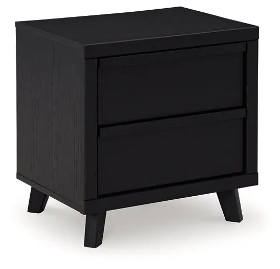 Danziar King Panel Headboard with Mirrored Dresser and Nightstand at Lee Furniture, NC