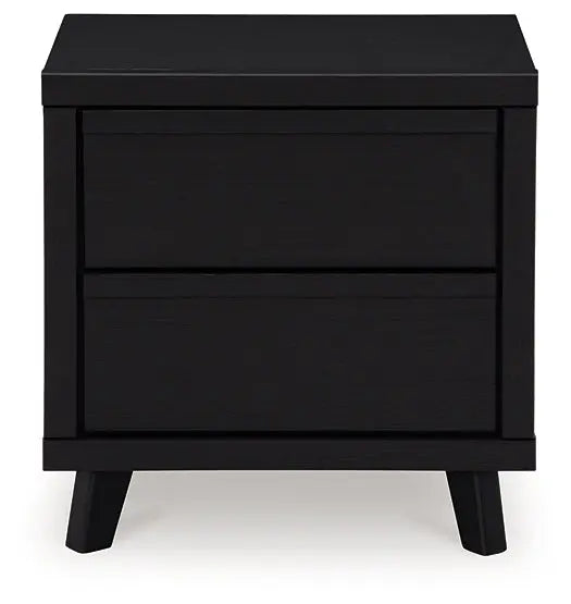 Danziar King Panel Headboard with Mirrored Dresser and Nightstand at Lee Furniture, NC