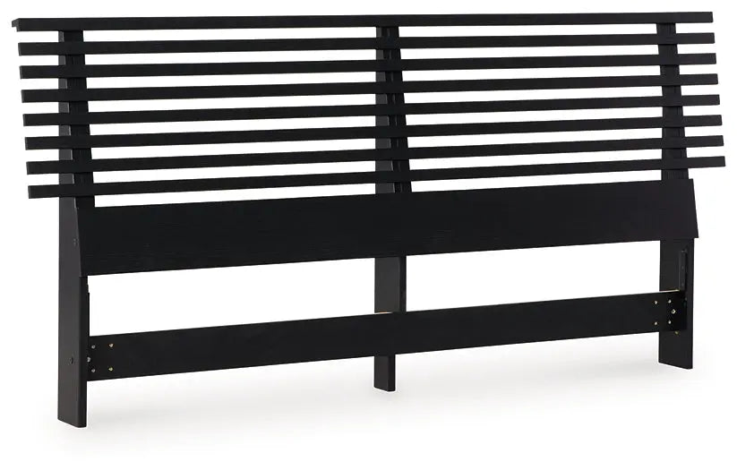 Danziar King Panel Headboard with Mirrored Dresser and Nightstand at Lee Furniture, NC