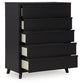 Danziar Queen Panel Bed with Mirrored Dresser and Chest at Lee Furniture, NC