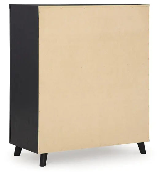 Danziar Queen Panel Bed with Mirrored Dresser and Chest at Lee Furniture, NC
