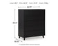 Danziar Queen Panel Bed with Mirrored Dresser and Chest at Lee Furniture, NC