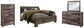 Derekson King Panel Bed with Mirrored Dresser and Chest at Lee Furniture, NC