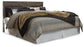Derekson King Panel Headboard with Mirrored Dresser, Chest and Nightstand at Lee Furniture, NC