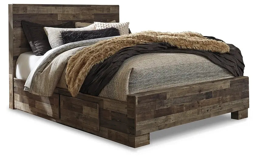 Derekson Panel Bed With 2 Side Storage at Lee Furniture, NC