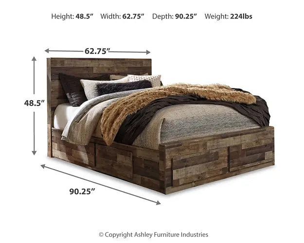 Derekson Panel Bed With 4 Storage Drawers at Lee Furniture, NC