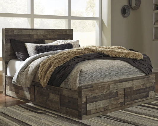 Derekson Panel Bed With 4 Storage Drawers at Lee Furniture, NC