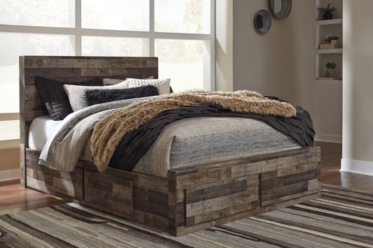 Derekson Panel Bed With 6 Storage Drawers at Lee Furniture, NC