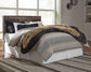 Derekson Queen/Full Panel Headboard with Mirrored Dresser and Chest at Lee Furniture, NC