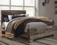 Derekson Queen Panel Bed with Mirrored Dresser at Lee Furniture, NC